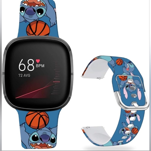 Stitch Blue Basketball 23mm Watch Band - Picture 4 of 4